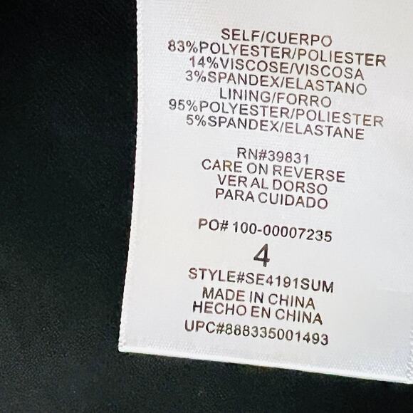 Sam Edelman Skirt Gray Ponte Knit Asymmetric Mini Modern Minimalist Women’s 4 - Picture 8 of 9